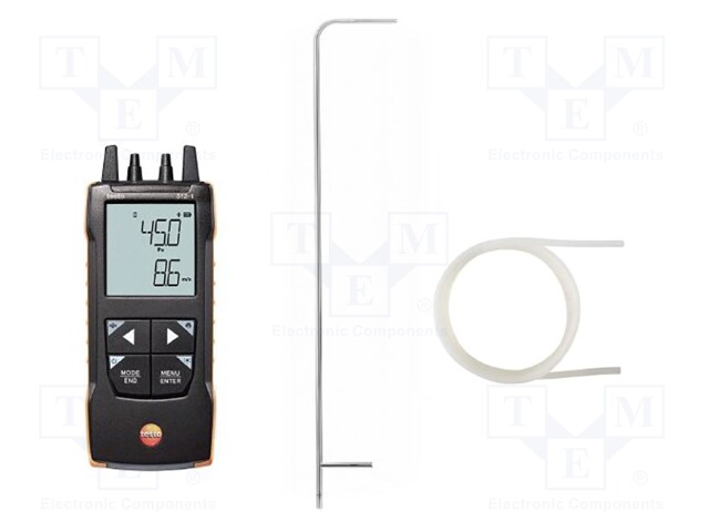 Manometer; 0÷200Pa; LCD,with a backlit; 146x60x28mm; IP40