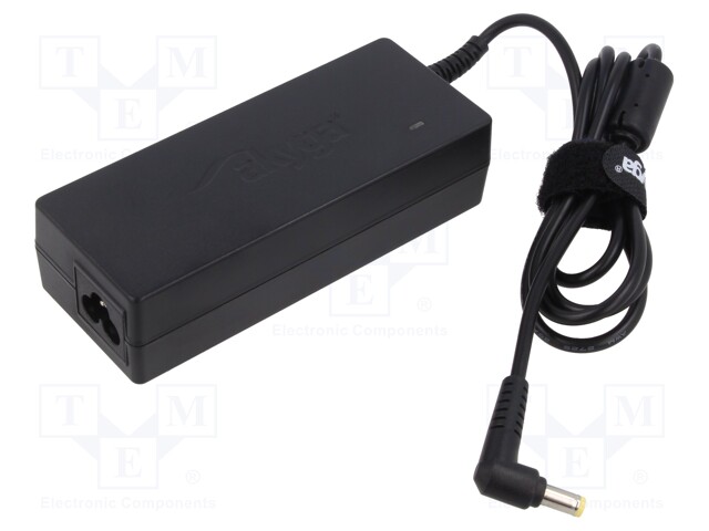 Power supply: switched-mode; 20VDC; 3.25A; Out: 5,5/2,5; 65W; 80%