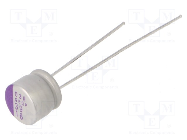 Polymer Aluminium Electrolytic Capacitor, 39 µF, 16 V, Radial Leaded, OS-CON SEQP Series, 0.05 ohm