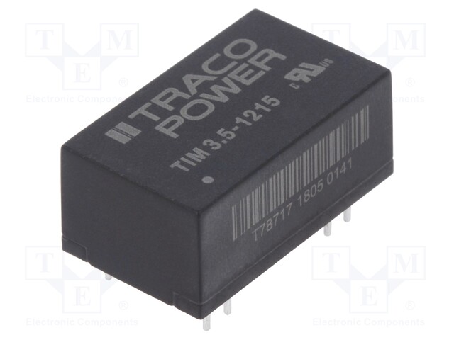 Converter: DC/DC; 3.5W; Uin: 9÷18V; 24VDC; Iout: 146mA; DIP16; 7g