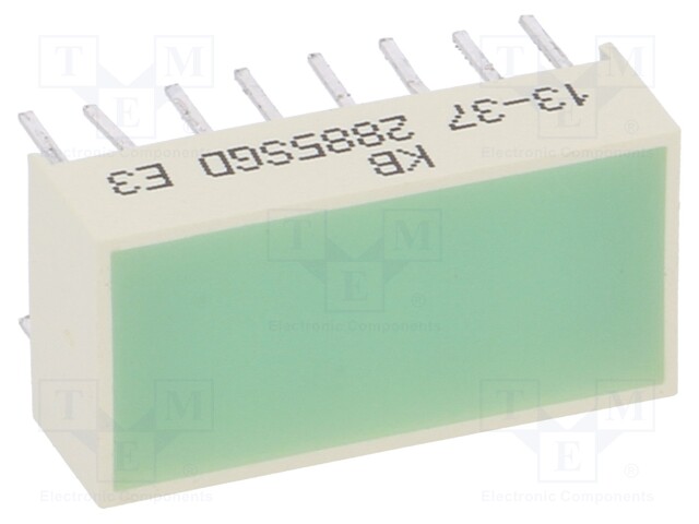 LED backlight; green; Lens: diffused,green; λd: 568nm; 30÷100mcd