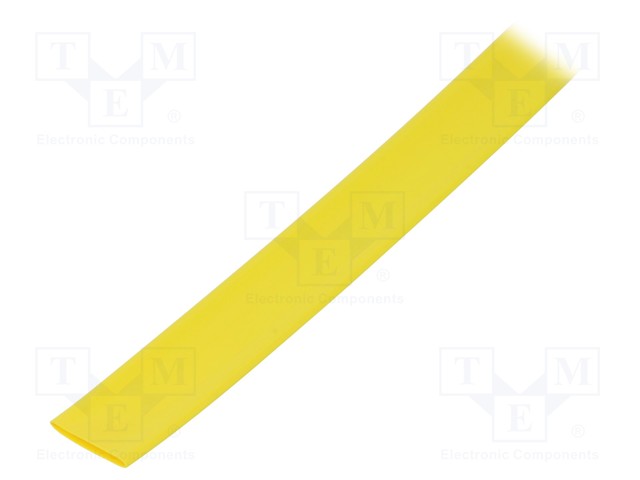 Heat shrink sleeve; flexible; 2: 1; 12.7mm; L: 10m; yellow