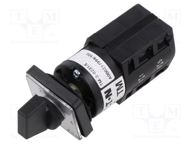 Switch: step cam switch; Stabl.pos: 4; 20A; 1-2-3-4; Poles: 2; 3kW