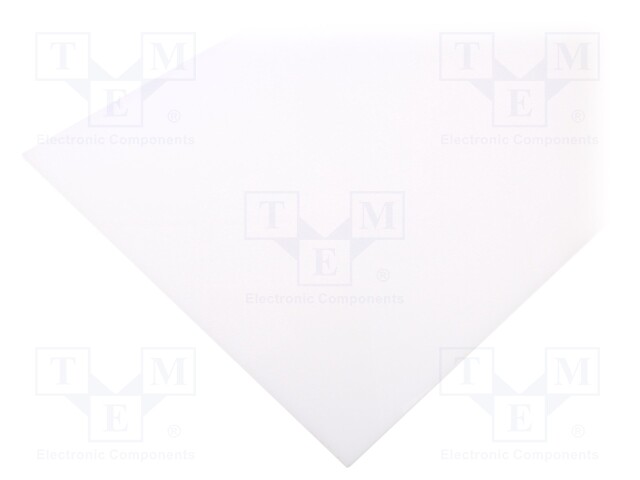 Sheet; Dim: 500x1000mm; D: 5mm; milky; Production process: extruded