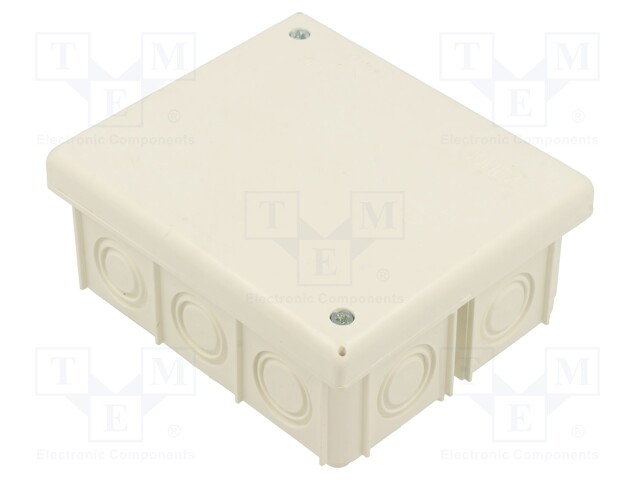 Enclosure: junction box; X: 80mm; Y: 95mm; Z: 40mm; wall mount; IP20