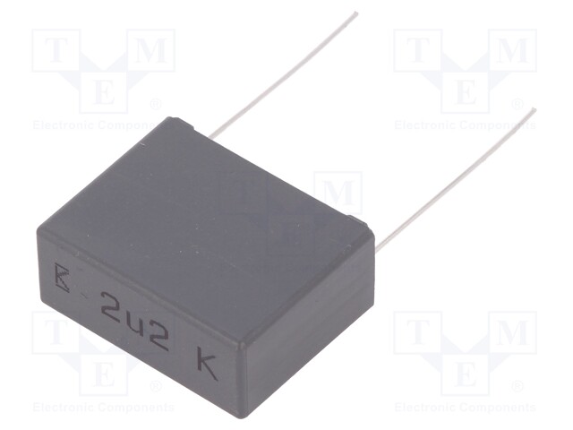 Capacitor: polypropylene; X2; 2.2uF; 27.5mm; ±10%; 32x25x13mm