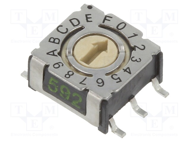 Switch: rotary; Pos: 16; 1uA/20mVDC; -50÷125°C; Mounting: SMD