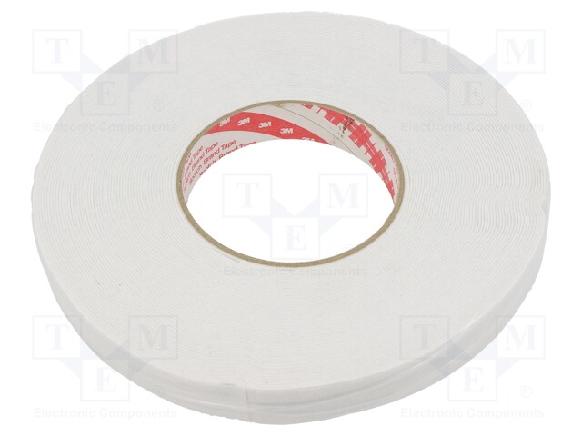 Tape: heat transfer; W: 19mm; L: 20m; D: 1mm; 3W/mK; acrylic; UL94V-0