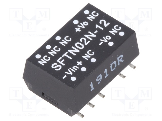 Converter: DC/DC; 2W; Uin: 21.6÷26.4V; 12VDC; Iout: 33÷167mA; SMD