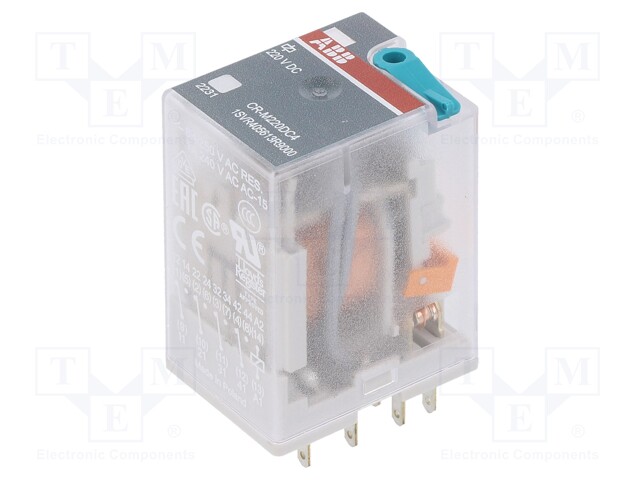 Relay: electromagnetic; DPDT; Ucoil: 24VDC; 12A; max.250VAC