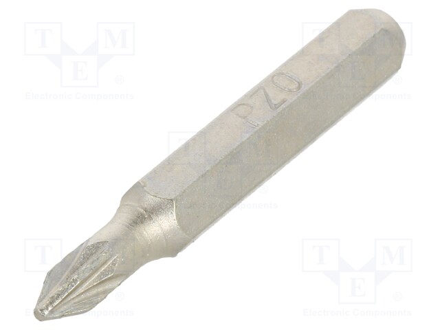 Screwdriver bit; Pozidriv®; PZ0; Overall len: 27mm