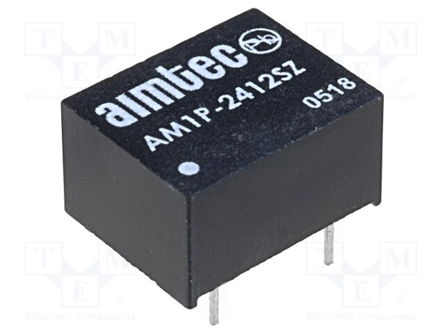 Converter: DC/DC; 1W; Uin: 21.6÷26.4V; 12VDC; Iout: 83mA; DIP8; 1.8g