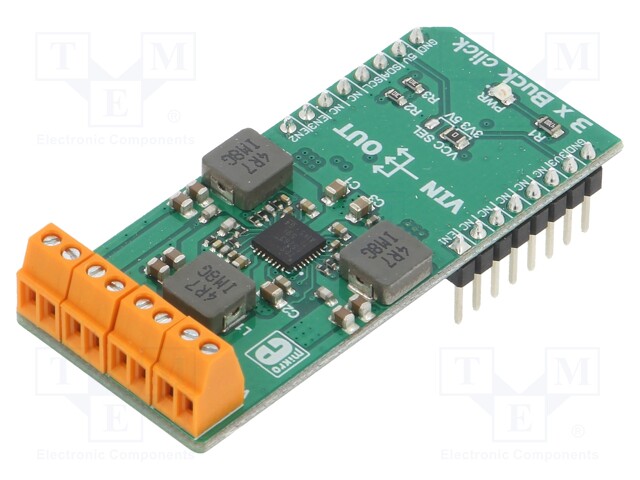 Click board; DC/DC converter; I2C; TPS65263; 3.3/5VDC