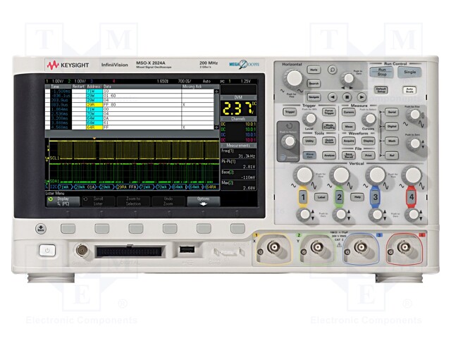 Oscilloscope: mixed signal; Band: ≤200MHz; Channels: 4; 100kpts/ch