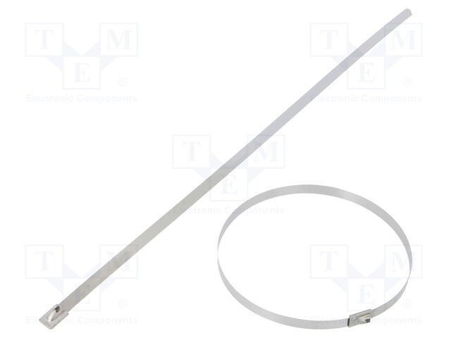 Cable tie; L: 362mm; W: 7.9mm; stainless steel AISI 304; 2kN