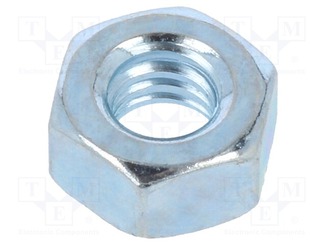 Nut; hexagonal; 1/4"; steel; Plating: zinc; H: 5.8mm; 11.1mm; BN: 104