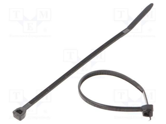 Cable tie; L: 79mm; W: 2.3mm; polyamide; 80N; black; Ømax: 17mm