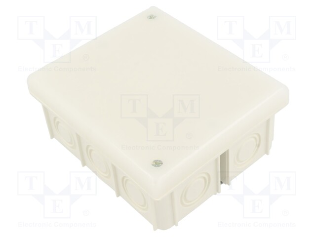 Enclosure: junction box; X: 80mm; Y: 95mm; Z: 40mm; wall mount; IP20