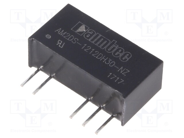 Converter: DC/DC; 2W; Uin: 10.8÷13.2V; Uout: 12VDC; Uout2: -12VDC