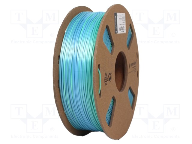 Filament: PLA; 1.75mm; blue-green; 190÷220°C; 1kg