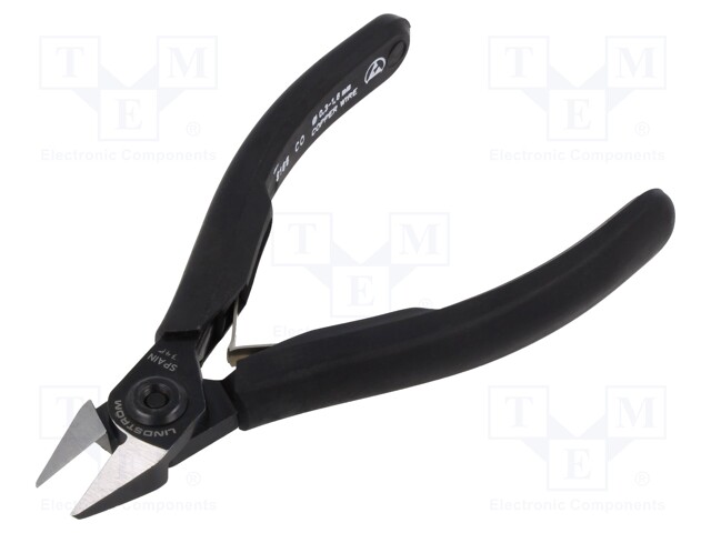 Pliers; side,cutting; blackened tool; Pliers len: 125mm