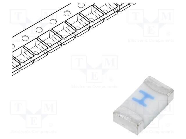 Fuse: fuse; quick blow; 1A; SMD; ceramic; Case: 1206; 440