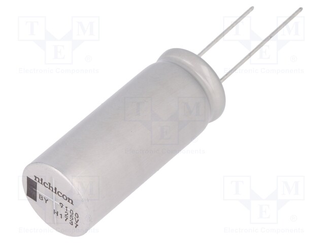 Capacitor: electrolytic; 9100uF; 25VDC; ESR: 19mΩ; UBY; THT; ±20%