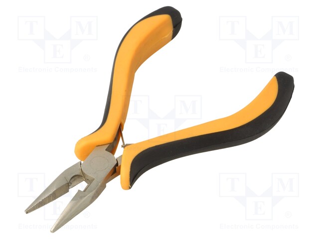 Pliers; precision,half-rounded nose; 130mm