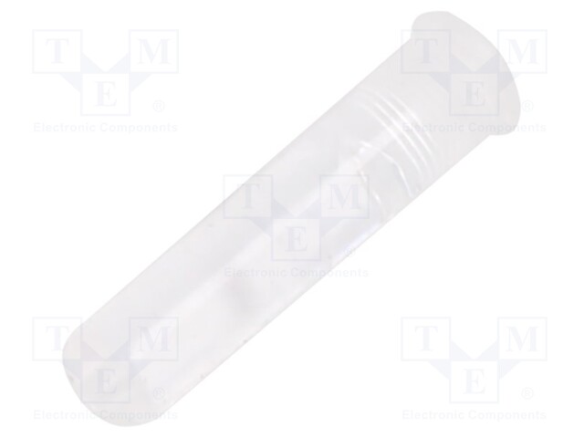 Fiber for LED; round; Ø3.6mm; Front: convex; flexible; silicone