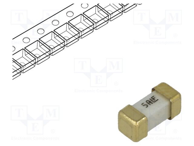 Fuse: fuse; ultra rapid; 5A; 125V; SMD; ceramic; Case: 2410; 448