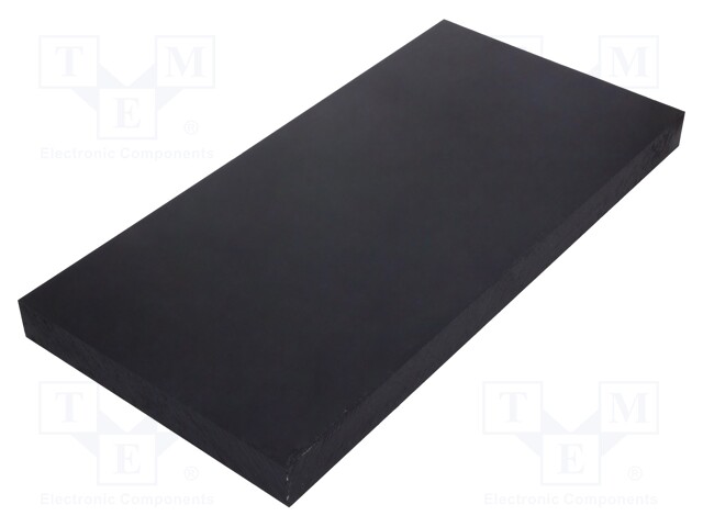 Sheet; Dim: 300x600mm; D: 40mm; black; Production process: cast