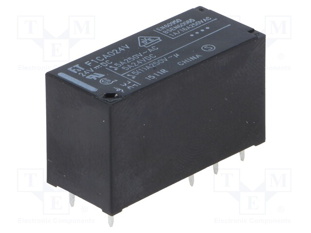 Relay: electromagnetic; DPDT; Ucoil: 24VDC; 5A/250VAC; 5A/24VDC; 5A