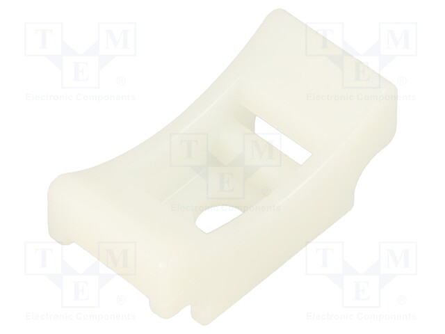 Screw mounted clamp; PA6.6,polyamide; natural