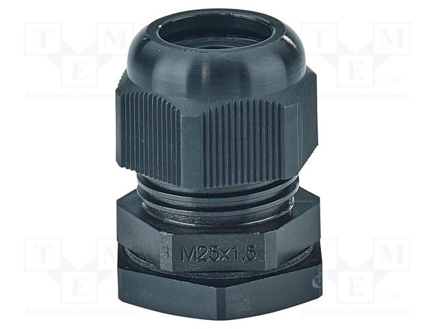 Cable gland; M25; 1.5; IP66,IP67; polyamide; black