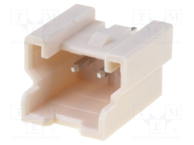 Socket; wire-board; male; Sherlock; 2mm; PIN: 2; THT; on PCBs; 2A