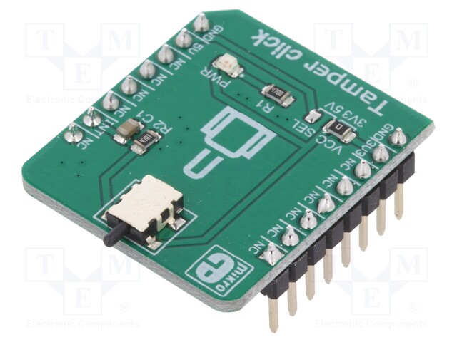 Click board; button; SDS001; mikroBUS connector; 3.3/5VDC