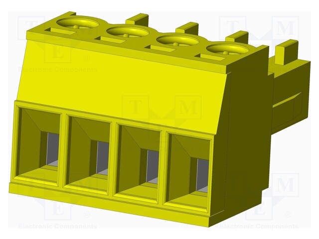 Connector: pluggable terminal block; plug; female; straight; 300V