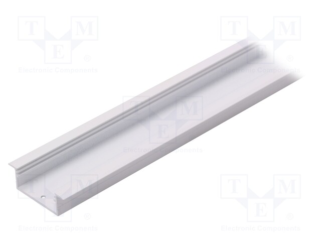 Profiles for LED modules; recessed; white; L: 1m; aluminium