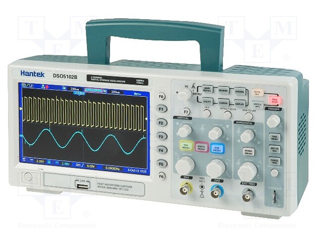 Oscilloscope: digital; Band: ≤100MHz; Channels: 2; 1Mpts; Plug: EU