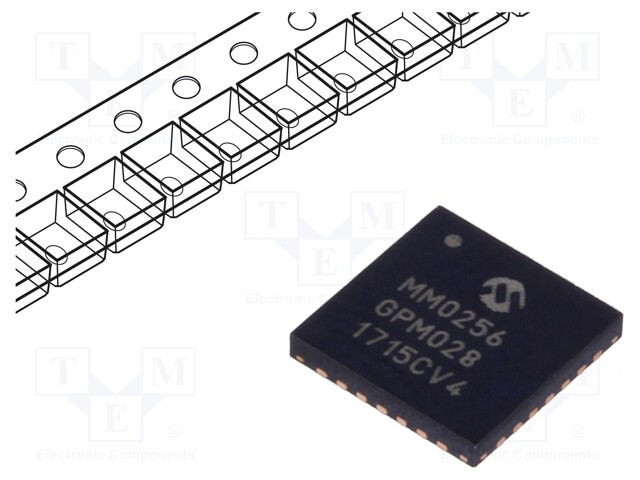 PIC microcontroller; Memory: 256kB; SRAM: 32kB; 2÷3.6VDC; SMD