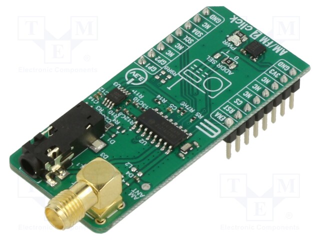 Click board; AM receiver,FM receiver; I2C; Si4732; 3.3VDC