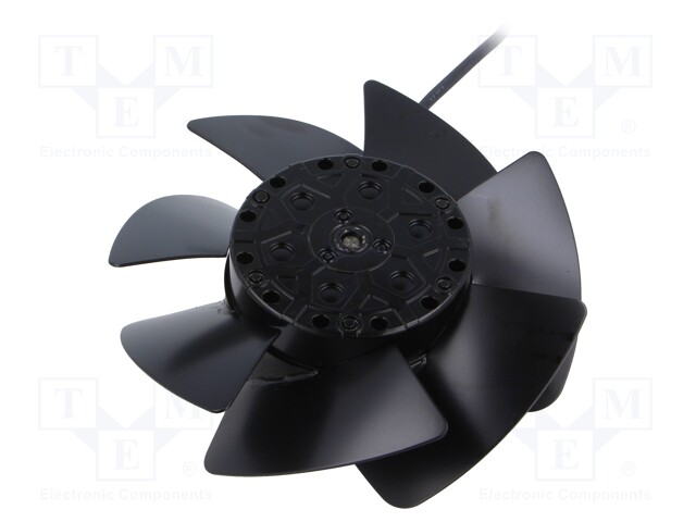 Fan: AC; axial; 230VAC; Ø138.3x56.9mm; ball; 2800rpm; IP44; 20AWG