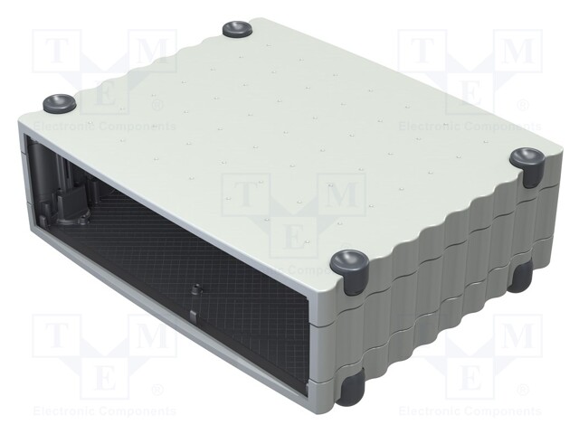 Enclosure: desktop; Tabletop; X: 324mm; Y: 268mm; Z: 101mm; aluminium