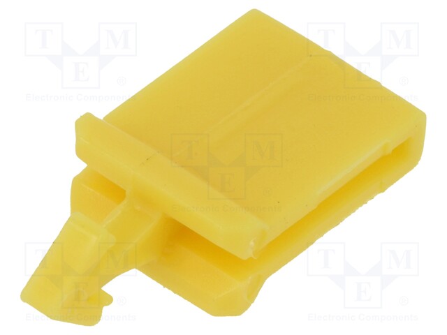Fuse acces: secondary lock; push-in; Body: yellow; Colour: yellow