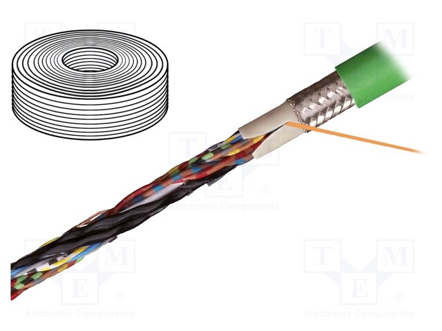 Wire: test lead cable; chainflex® CF11,hybrid; yellow-green