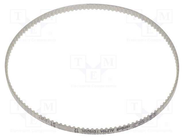 Timing belt; T2.5; W: 10mm; H: 1.3mm; Lw: 317.5mm; polyurethane