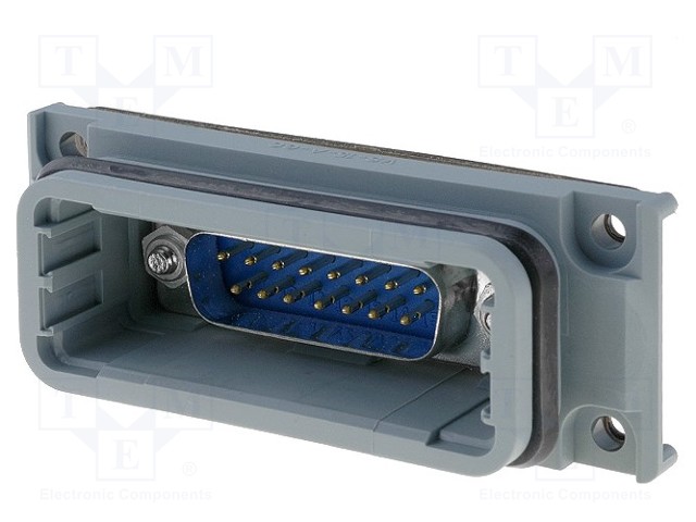 Transition: D-Sub coupler; PIN: 15; Variosub; Locking: latch; IP67