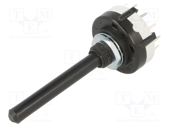 Switch: rotary; Pos: 12; 0.15A/250VDC; Poles number: 1; 30°; 999MΩ