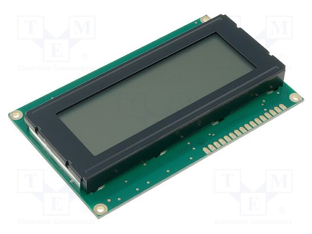 Display: LCD; alphanumeric; FSTN Positive; 20x4; gray; LED; PIN: 16