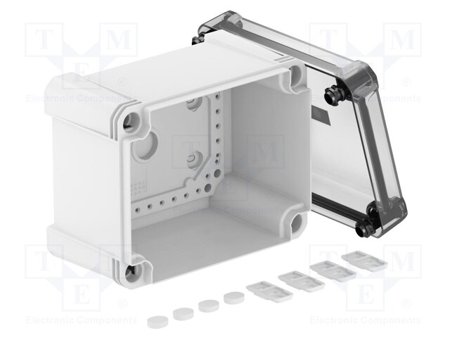 Enclosure: junction box; X: 151mm; Y: 191mm; Z: 126mm; polycarbonate